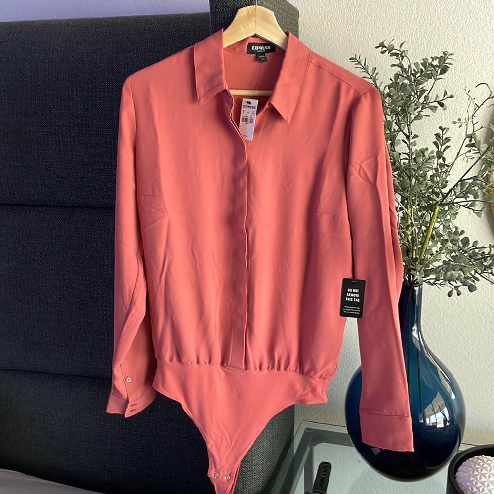 Express Portofino dress shirt bodysuit.